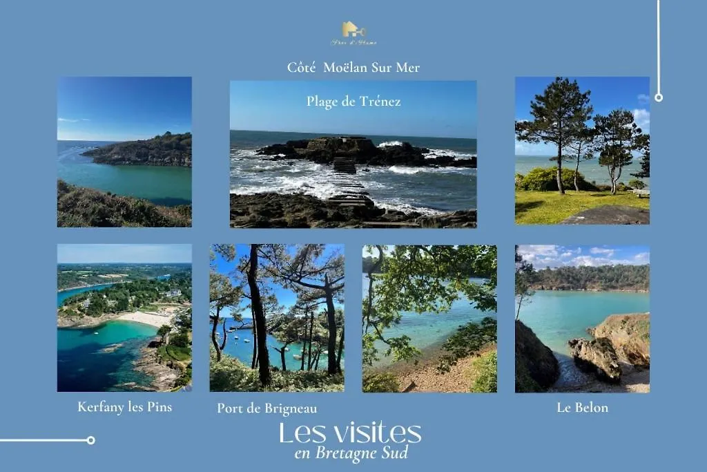 Les Falaises, Cozy And Functional 2-Room, Beaches, Gr34 Clohars-Carnoët