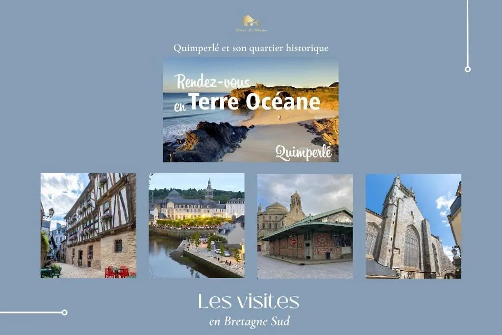 Tatil Evi Les Falaises, Cozy And Functional 2-Room, Beaches, Gr34 Clohars-Carnoët